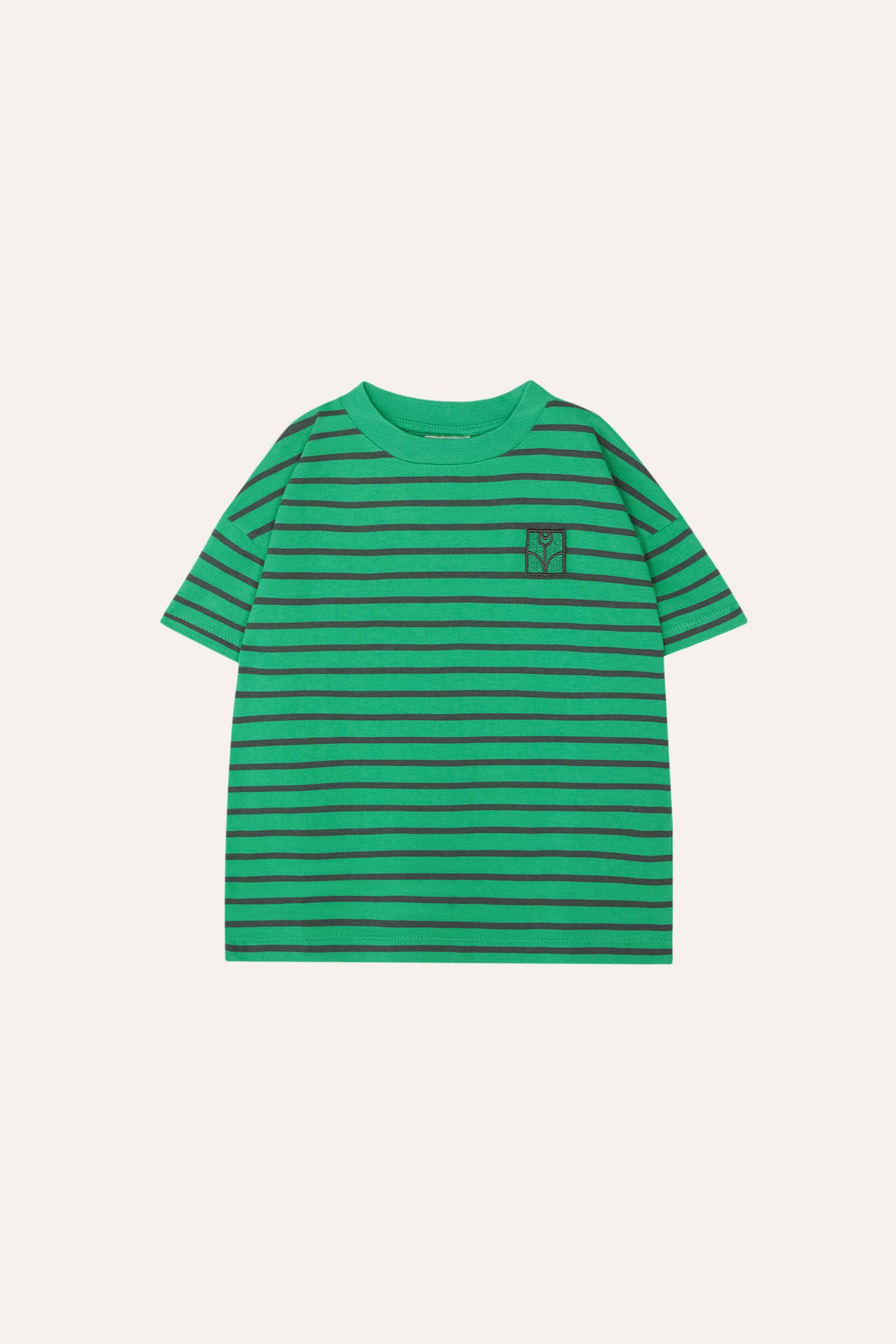 Buy Green Striped Kids Tshirt Online - The Campamento
