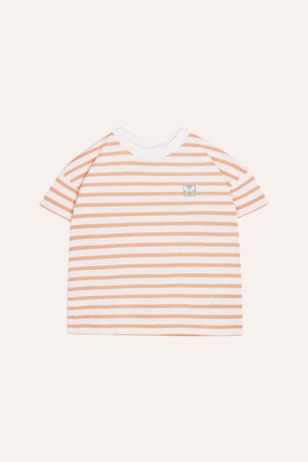 Orange Striped Kids Tshirt