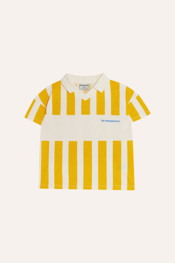 Yellow Stripes Kids Polo