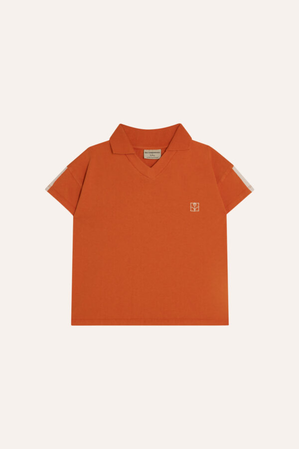 Orange Washed Kids Polo