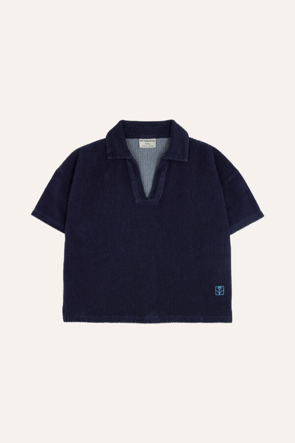 Blue Terry Kids Polo