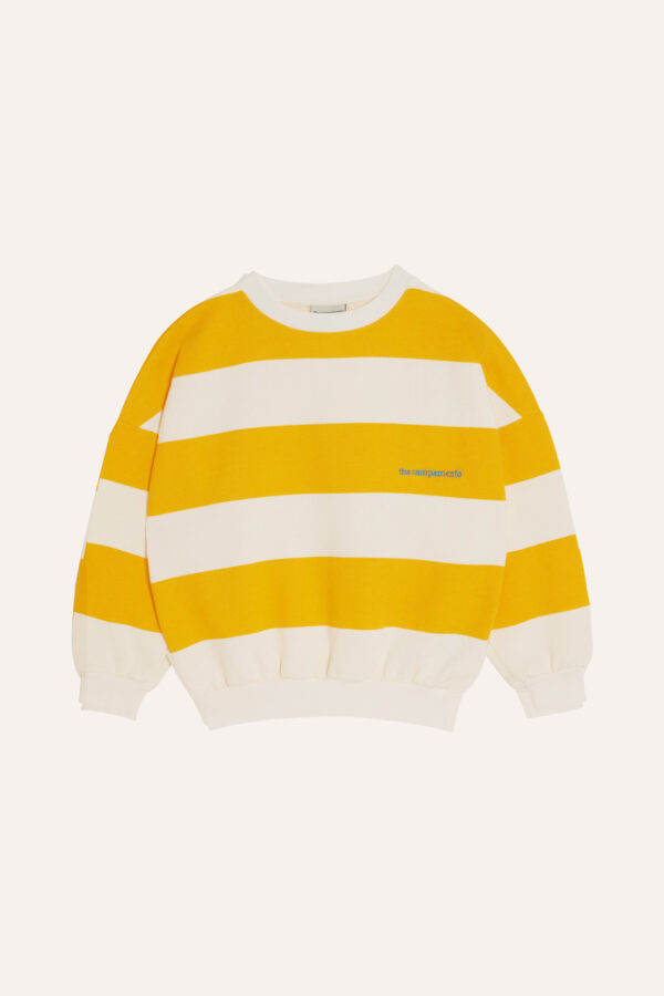 Yellow Stripes Oversized Kids Sweatshirt