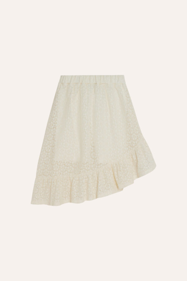 Ecru Lace Kids Skirt